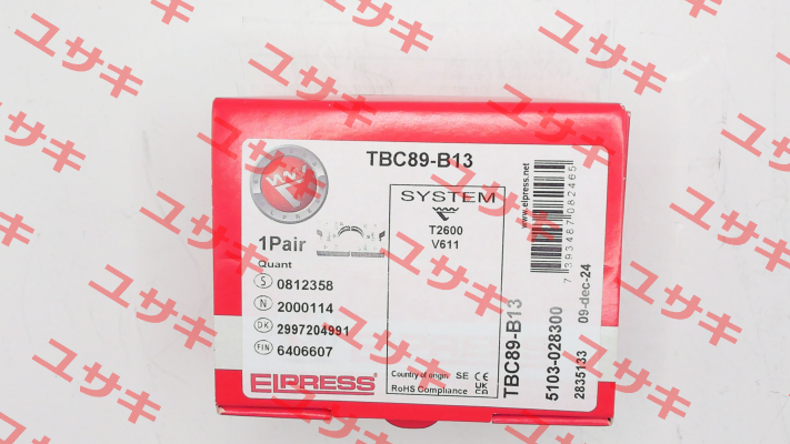 p/n: 5103-028300, Type: TBC89-B13 Elpress