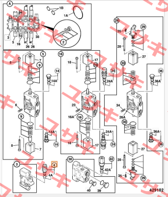 JCB Valve relief Husco