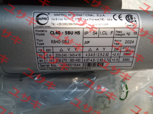 CL 40 HS kW0,9 MAPRO International