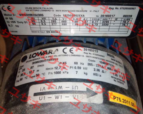SM63HMHA/305  Lowara