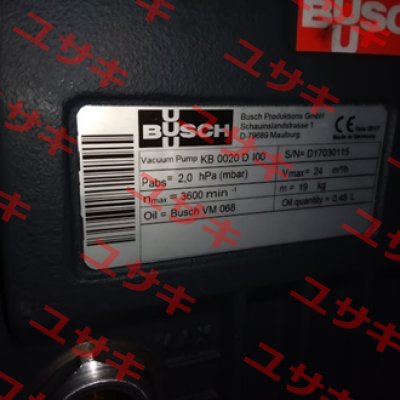 KB 0020 D 100 SM XX Busch