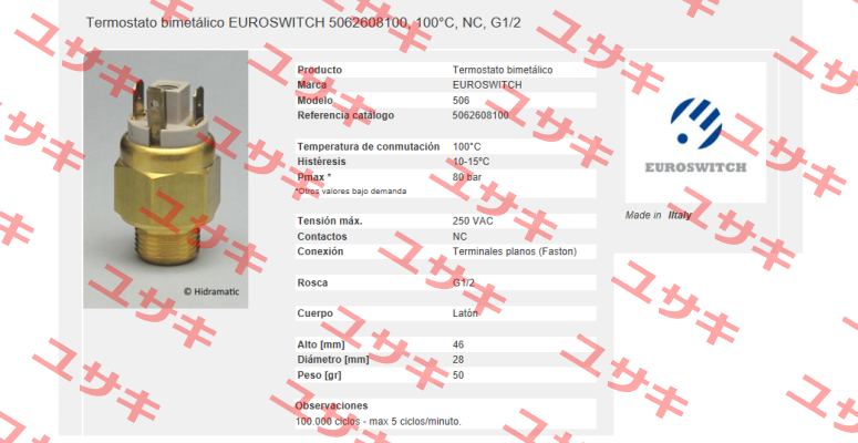 5062608100 Euroswitch