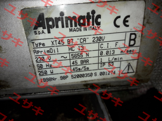 XT45 B7 "CA" 230 V Aprimatic