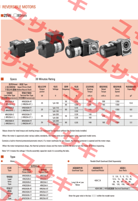 4RK25GN-C - 4GN50K ZD-Motors