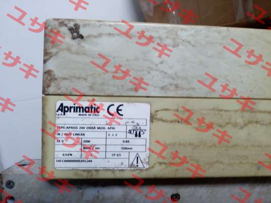 Type: APRI55 24V OXAR MOD. APRI Aprimatic