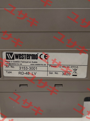 P/N: 3153-3001 Type: RD-48 LV Westermo
