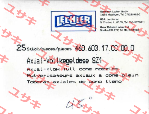 490.603.70.CC.00.0 old code/new code 490.603.30.CC Lechler