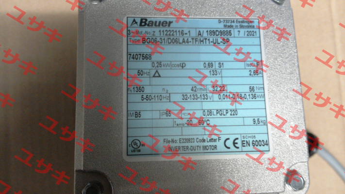 BG06-31/D06LA4-TF/HT1-UL-SP Bauer