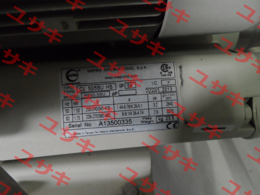 CL 50 HS (with electric motor kW1,5) MAPRO International