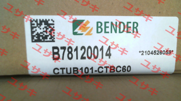 p/n: B78120014, Type: CTUB101-CTBC60 Bender