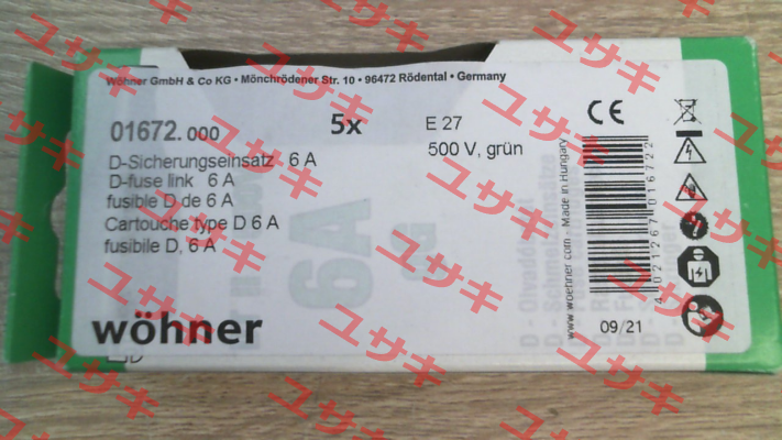 01672 (pack x5) Wöhner