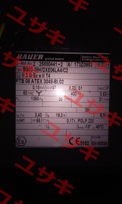 BS03-38H/DXE06LA4/C2  Bauer