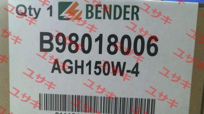 Nr. B98018006 Type AGH150W-4 Bender
