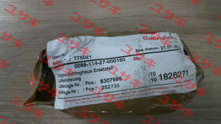 0088-114-27-000180,  spare part for 0086-006-02-000000 Ortlinghaus