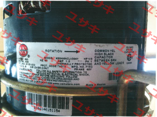 K55HXNCJ-0841 Us Motor