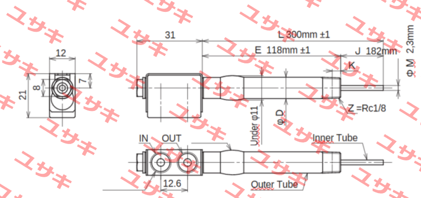 JC-KRM-10-L300-E118-J182-M2.3 Ahresty-tec