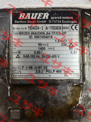 BK20X-86A/D09LA4-TF/C3-SP Bauer