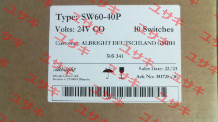 505341 SW 60-40 P 24V CO Albright