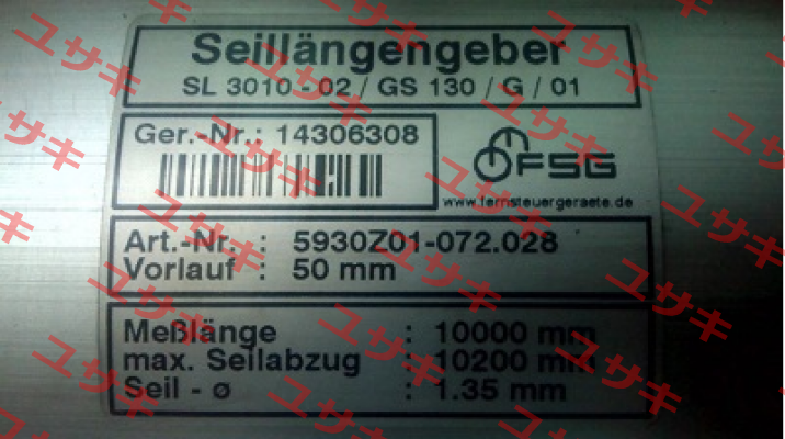 5930Z01-072.028 , SL3010-PK1023MII-GS130   FSG Fernsteuergeräte